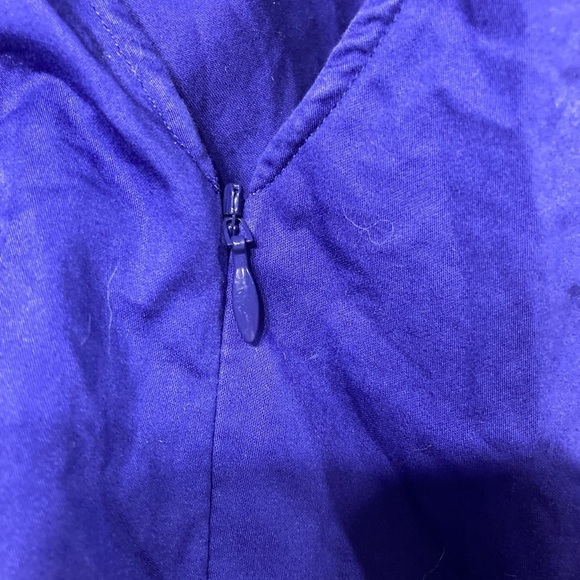 J. Crew Blue Purple Sleeveless Bow-Back Midi Dress Medium - Picture 5 of 9